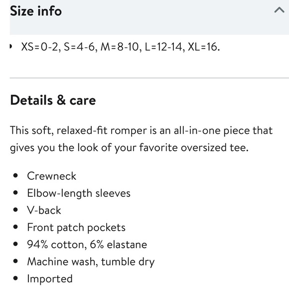 FREE PEOPLE MOVEMENT Casual Hot Shot Tee Romper Size X-Small New - Picture 10 of 16